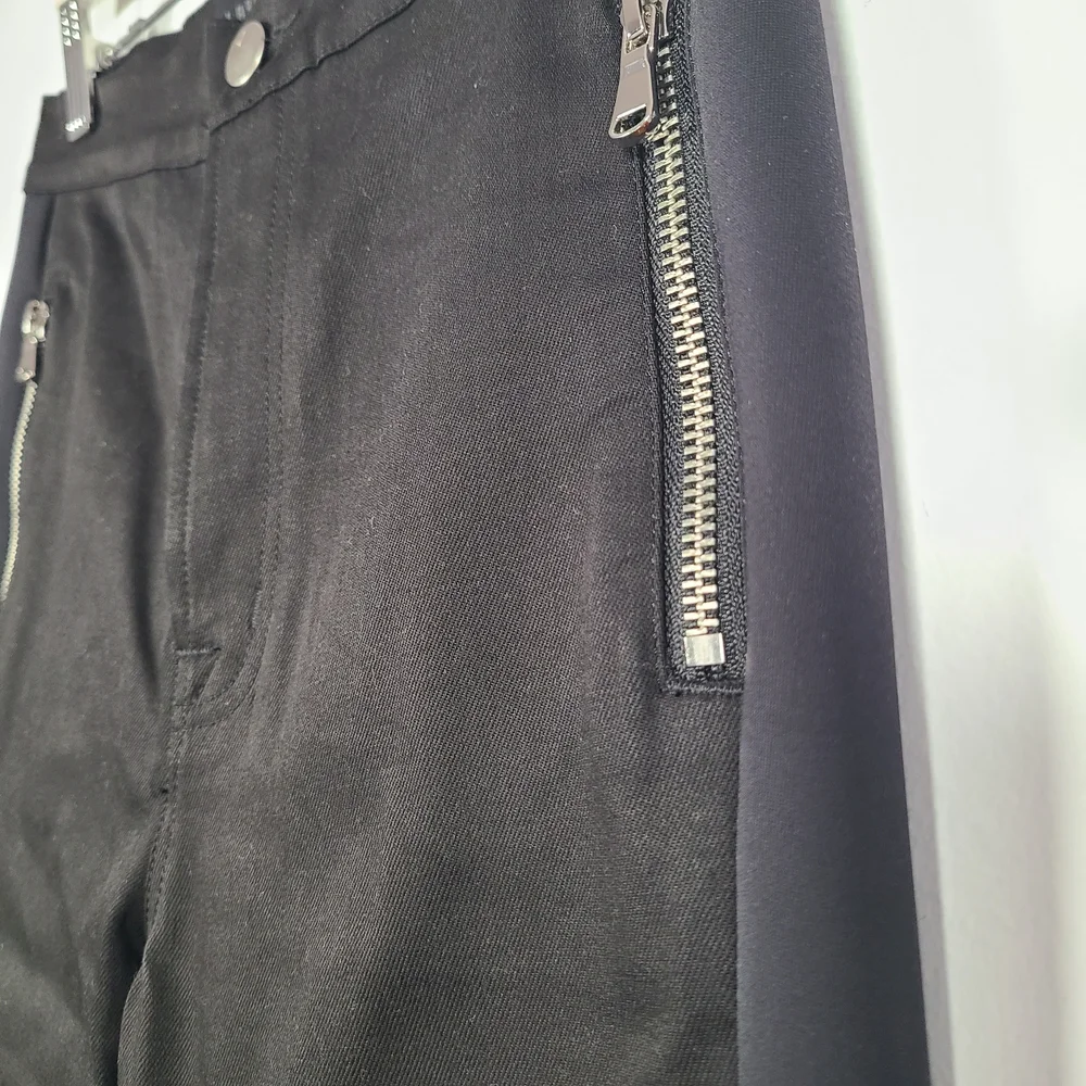 J Brand Black Trousers with Zipper Accents Size 26 - Picture 7 of 10